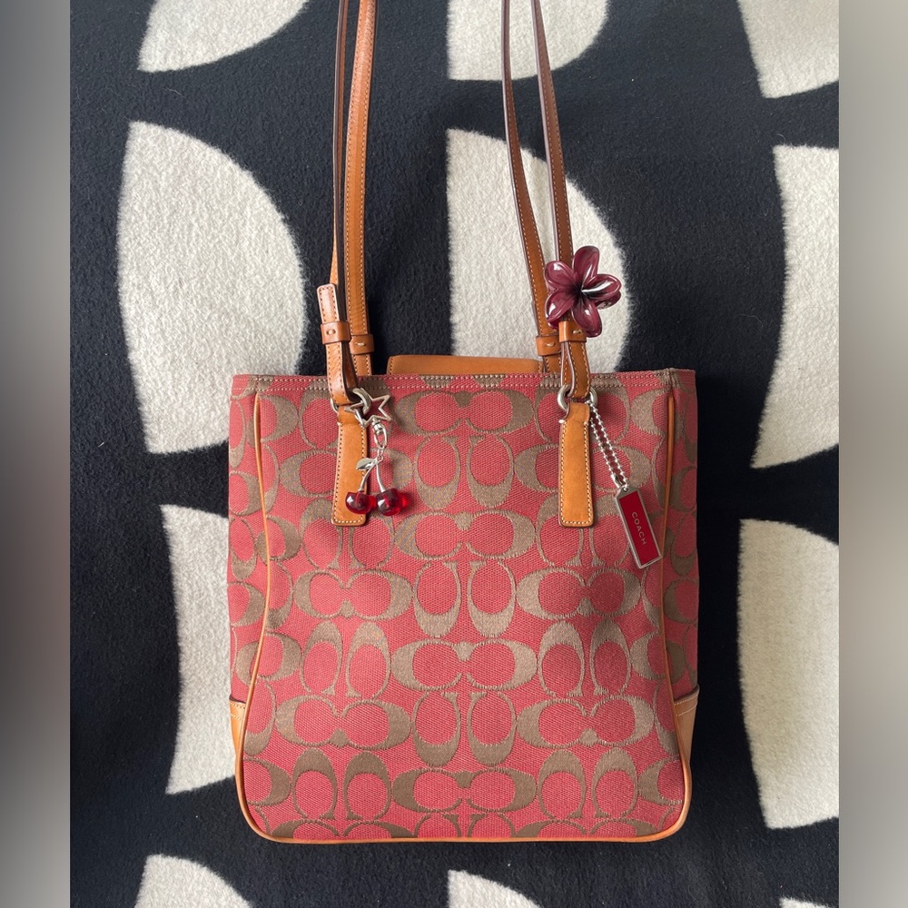 Coach Signature Monogram Tote